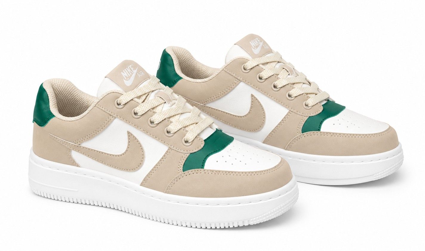 Core Unisex Nike Air Sneakers-115 White Cream for Raahaan.