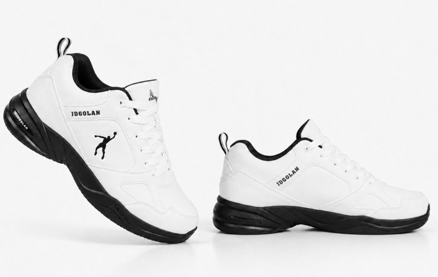 Jordan Vintage 244 – Men’s Leather Running Sneakers  White black  Edition