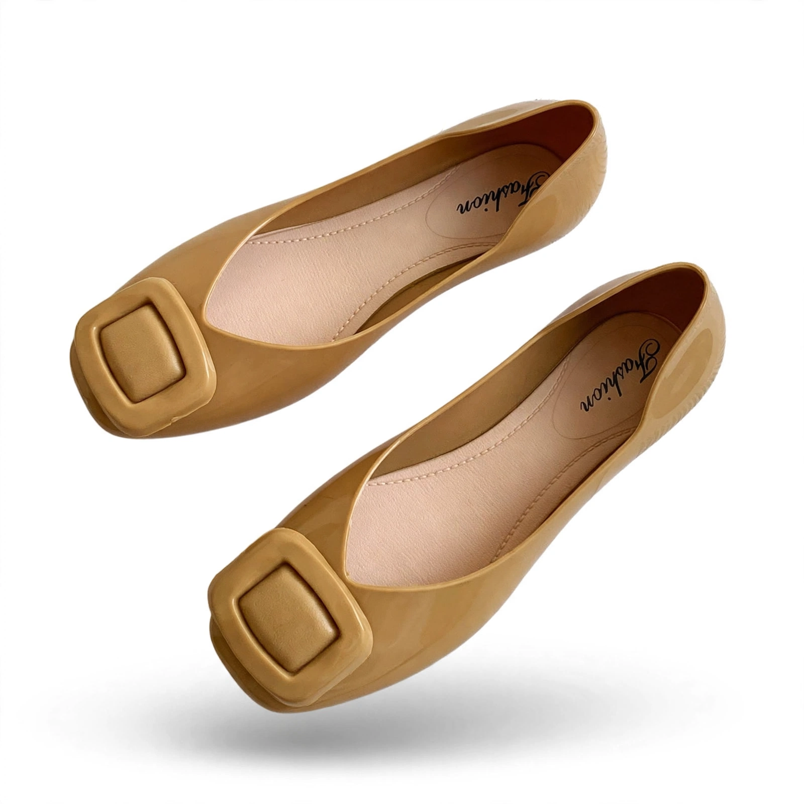 Floting Bird -297 Camel Yollow Flats for Women | RAAHAAN