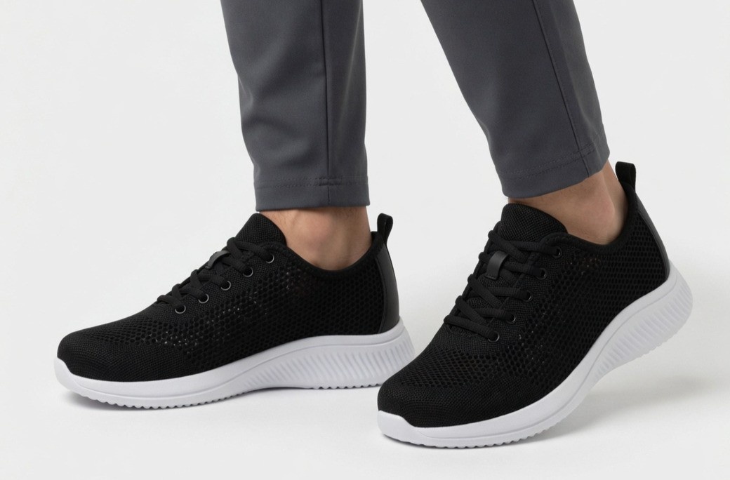 Gorgeous Noir-199 Luxury Men's Running Shoes Black Edition